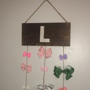 Custom made hair bow holder